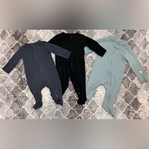 Carter’s 3-Pack Baby Long-Sleeve Zip Footies- Size 0-3M